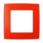 Рамка на 1 пост, Эра12, красный, 12-5001-23