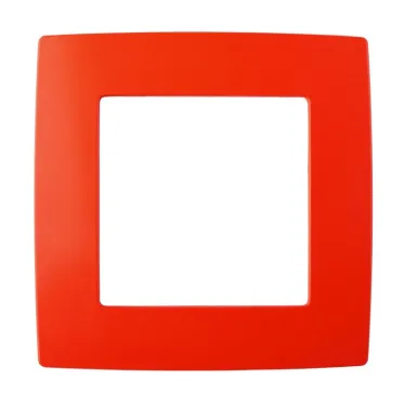 Рамка на 1 пост, Эра12, красный, 12-5001-23