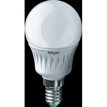 Лампа светодиодная LED 5вт E14 теплая шар