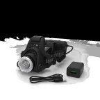 Фонарь светодиодный налобный 5 Вт 450 лм Черный IP44 аккумуляторный Li-ion 2400мАч GFL Gauss