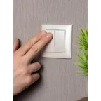 Валенсия лицевая панель выключателя 2-кл. проходного 10А жемчуг