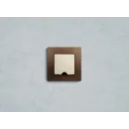 Вывод кабеля IP21 Etika с зажимом для кабеля слоновая кость