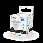 Лампа светодиодная LED 7 Вт 570 лм 6500К софит MR16 холодный GU5.3 AC 220В Elementary Gauss