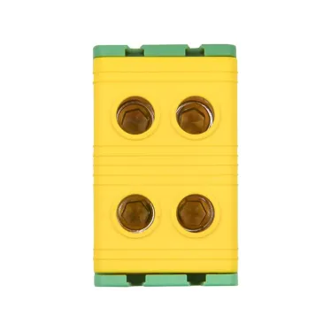 Клемма силовая вводная двойная КСВ 16-50 кв мм. желто-зеленая