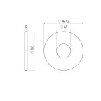 Накладка на стальную опору черная (50/2500) НТУ