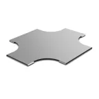 Крышка к переходу крестообразному плавному 400х200, толщина 0,7 мм, Сендзимир цинк