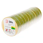 Изолента ПВХ 19мм*20м желто-зеленая (10/200/6400)