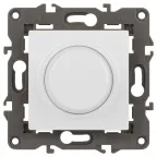 Светорегулятор поворотно-нажимной, 400ВА 230В, Эра Elegance, белый,14-4101-01