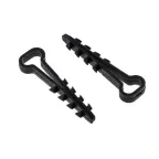 Дюбель-хомут для плоского кабеля 5-8мм нейлон черный Simple (100шт)