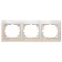 Рамка на 3 поста гор., СУ, Plano, сл.кость, 1-503-02