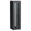 Шкаф напольный сетевой 19' LINEA N 42U 600х600мм передняя распашная перфорированная дверь задняя перфорированная черный