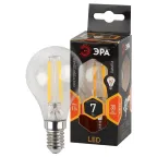 Лампа светодиодная филаментная F-LED P45-7W-827-E14 (филамент, шар, 7Вт, тепл, E14 (10/100/2400)