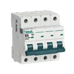 Выключатель автоматический 4P кривая B 6A 10кА ВА-105