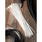 Хомут P6.6 стандартный белый 4.8x300 (100шт) FlexLock PROxima