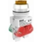 Выключатель кнопочный ВK-30 ABLFP диам. 30мм желтый LED 220В