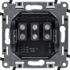 Valena LIFE Выключатель трехклавишный 10АХ 250В с лицевой панелью Винтовые зажимы Слоновая кость