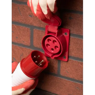 Розетка кабельная 32А 3Р+N+Е IP44 скрытая 380В 425