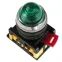 Лампа AL-22 сигнальная зеленая с подсветкой неон 240В