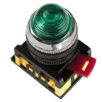 Лампа AL-22 сигнальная зеленая с подсветкой неон 240В