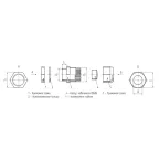                  Ввод кабельный пластиковый M-L 50 (32-38 мм)
               