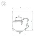 Профиль STRETCH-S-20-WALL-SIDE-2000 (RESPECT-ST)