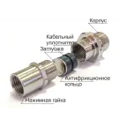 Ех-кабельный ввод ВКВ2ТВ-ЛР-G2 1/2-G2-51 1Ex db e II Gb X ГОФРОМАТИК