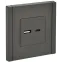 FORTE@PIANO Розетка USB A+C 18Вт FP351 серый IEK