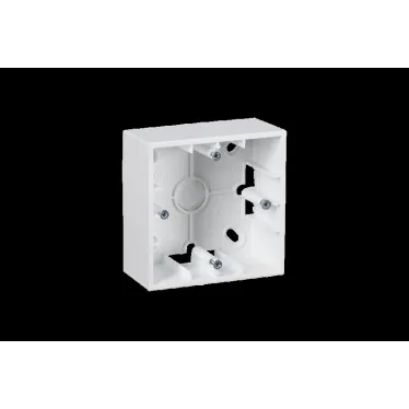 15 Коробка для наружного монтажа на 1 пост белый