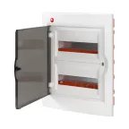 Щит распределительный встраиваемый ЩРв-24 IP41 пластиковый белый с усиленным клеммным блоком