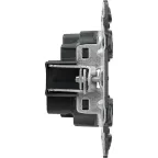 Valena IN MATIC Розетка силовая 2К 16А 250В со шторками безвинтовые зажимы