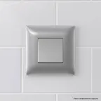 Avanti Кнопка одноклавишная в стену Закаленная ст аль