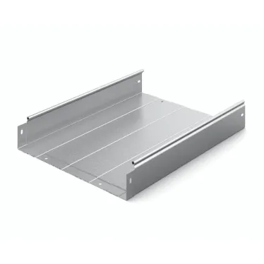 Металлический лоток неперфорированный 400х80х3000, толщина 1,0 мм, Сендзимир цинк