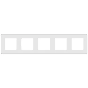 Рамка 5 постов INSPIRIA белая