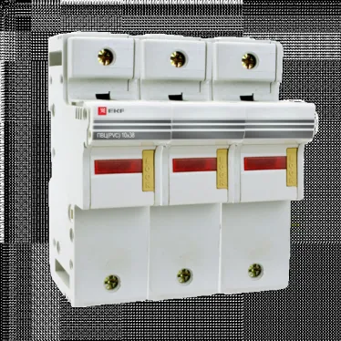 Предохранитель-разъединитель для ПВЦ 10x38 3P (с индикацией)