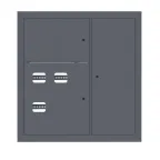 Щит этажный 3 кв. RAL7024 (1000х950х160) PROxima