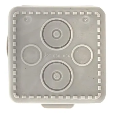 Коробка распаячная КМР-030-036 пылевлагозащитная 4 мембранных ввода (65х65х45) PROxima