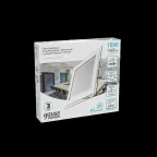 Светильник светодиодный ДВО 18 Вт 1480 лм 4000К AC 220В IP20 квадрат 200х200х36мм монт разм 170х170мм Алюминий с декоративным стеклом Glass Gauss