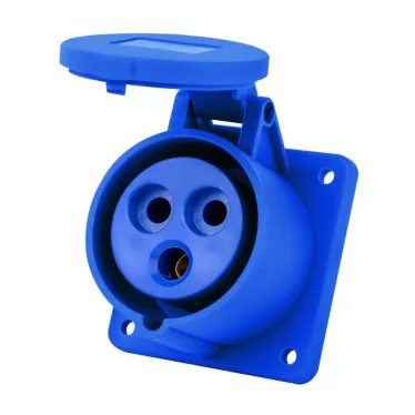 Розетка для скрытой проводки 2Р+РЕ 16А 220В IP44 РЩ-103