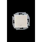 Выключатель одноклавишный, с подсветкой, 16А 250В винтовой зажим, шампань