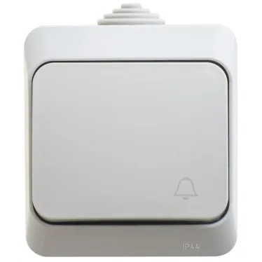 ЭТЮД Выключатель одноклавишный наружный IP44 серый