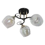 Светильник 11295-9/3 черн.зол (Плафон 8310) НПБ 01-3х60-214 Е27 ИУ Светильник потолочный