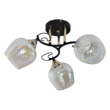 Светильник 11295-9/3 черн.зол (Плафон 8310) НПБ 01-3х60-214 Е27 ИУ Светильник потолочный