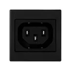 Connect Адаптер с гнездовым разъёмом С13, мама (IEC3200), К45, графит