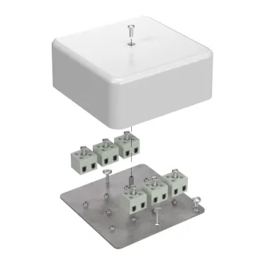 Коробка огнестойкая для кабель-канала 40-0470-FR2.5-12 Е15-Е120 103х103х45