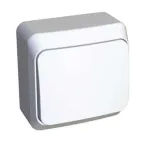 ЭТЮД Выключатель одноклавишный наружный белый сх.1