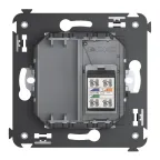 Avanti Телефонная розетка RJ-12 в стену Закаленная сталь