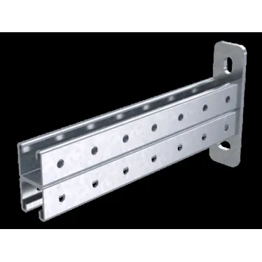 Консоль двойная 41х41мм основание 500мм горячеоцинкованная