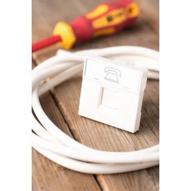 Розетка RJ-11 (ширина 2 модуля)