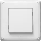 CARIVA Переключатель одноклавишный на два направления в рамку белый