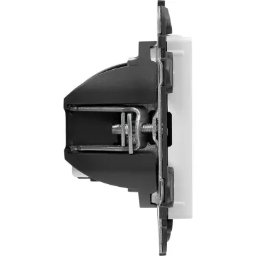 Valena LIFE Розетка информационная двойная RJ45 категория 6 UTP с лицевой панелью белая